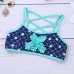 FEESHOW Girls Mermaid Swimsuit Two Piece Tankini Swimwear Bathing Suit Starfish Top with Bottom Set Dark Blue B07FXR5SZH